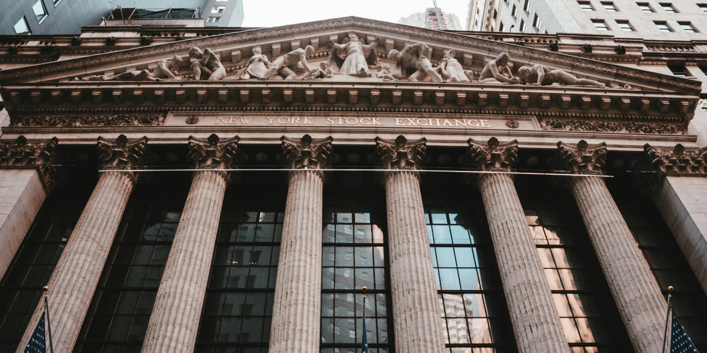 Front facade of the New York Stock Exchange